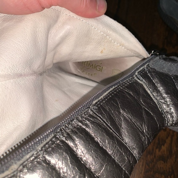 Primigi Kids Metallic Boots Leather Silver 3.5/35 - Picture 3 of 6